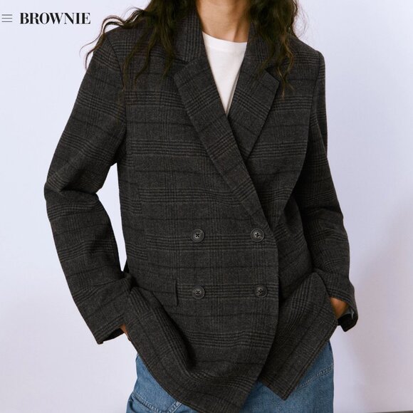 Double-breasted cloth jacket - Picture 5 of 5